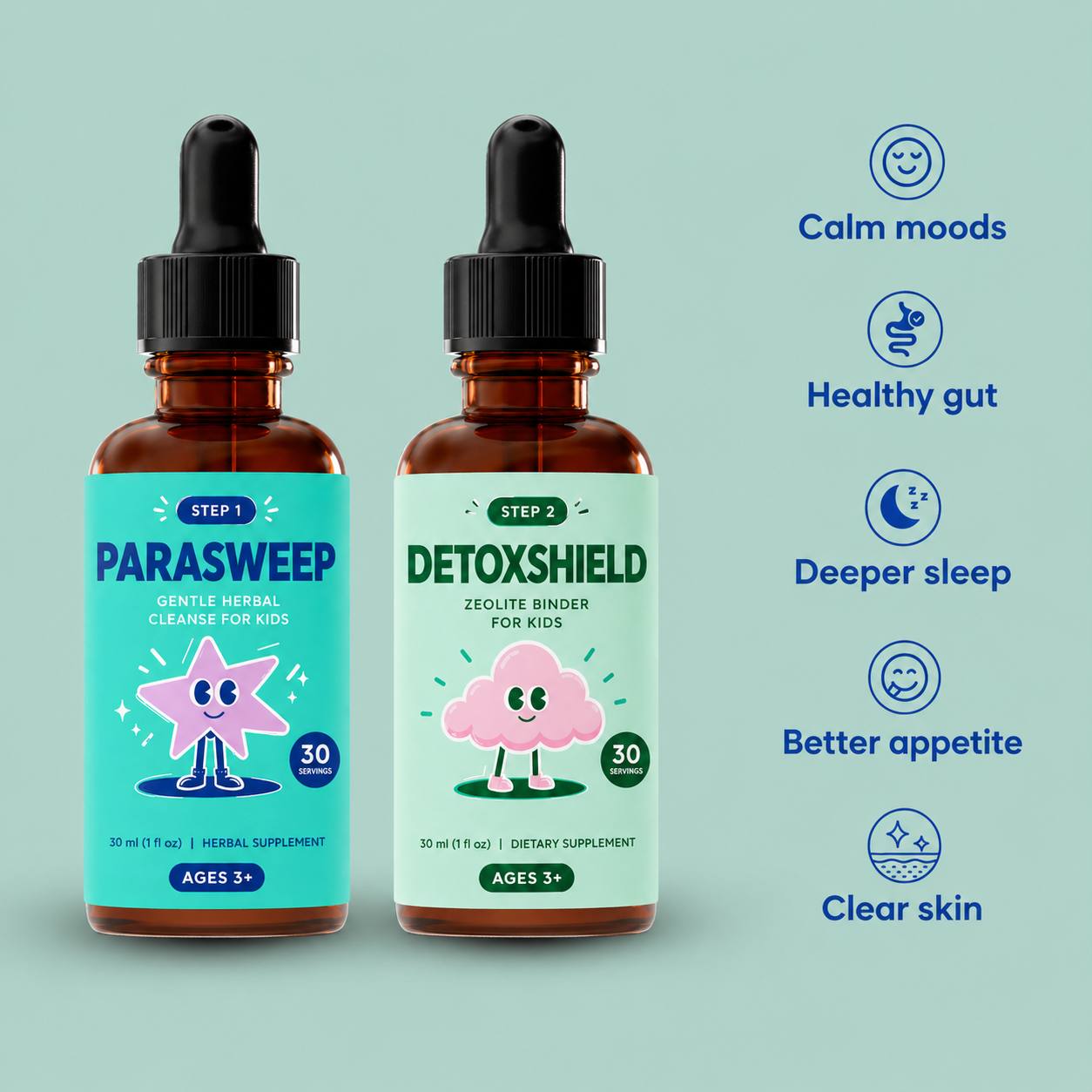 Tiny Tummy 2-Step Gut Cleanse Kit